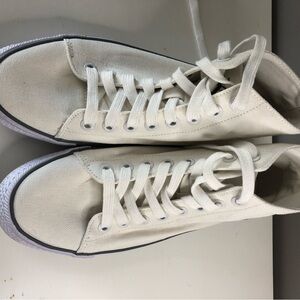Calvin Klein Jeans Cream High-Top Sneakers